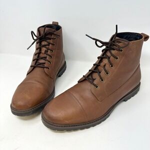 Cole Haan Grand Lug‎ Boot Bayou Brown Leather 10.5